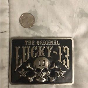 Vintage Early 2000’s Lucky 13 Belt Buckle.